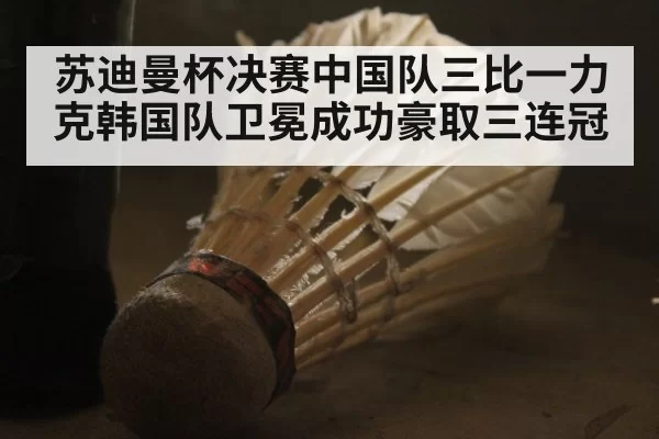 苏迪曼杯决赛中国队三比一力克韩国队卫冕成功豪取三连冠
